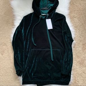 Zara velvet hoodie New with tags